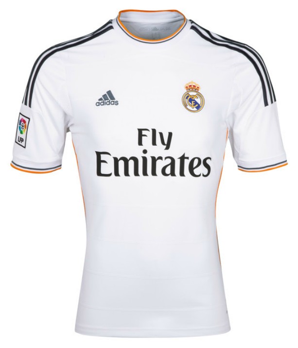 13-14 Real Madrid #9 Benzema Home Jersey Shirt - Click Image to Close